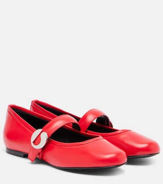 Mary-Jane-Ballerinas aus Leder | Coperni