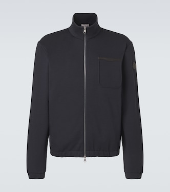 Jersey en mezcla de algodón con cremallera | Moncler
