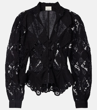 Nina cotton and linen broderie anglaise blouse | Isabel Marant