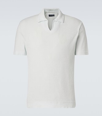 Cotton terry polo shirt | Thom Sweeney