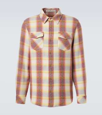 Rose Blume cashmere shirt with sunstone | God's True Cashmere