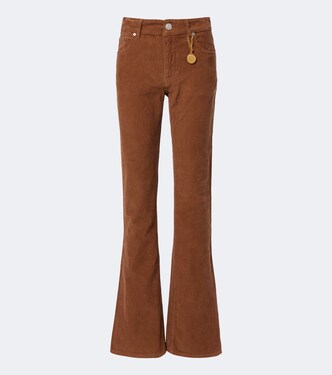 Cotton corduroy flared pants | Stella McCartney