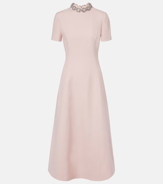 Crepe Couture embellished midi dress | Valentino