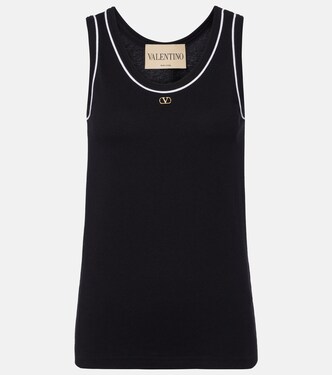 VLogo cotton jersey tank top | Valentino