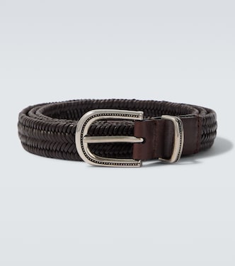 Ceinture en cuir tressé | Brunello Cucinelli