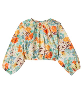 Solstice floral cotton top  | Zimmermann Kids