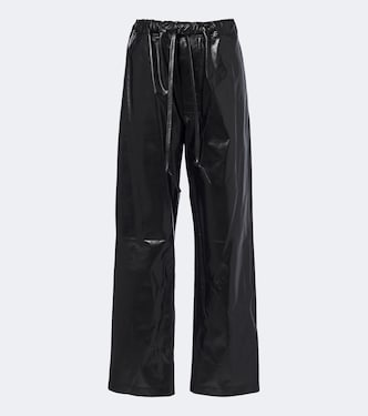 Leather wide-leg pants | Phoebe Philo