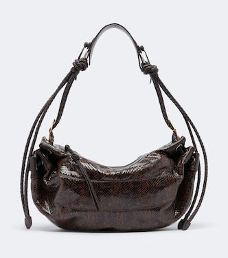 Maia Medium snake-effect leather shoulder bag | Isabel Marant