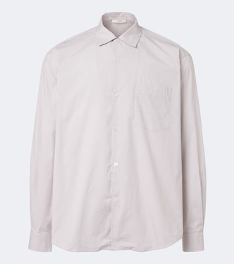 Vanja striped cotton shirt | The Row