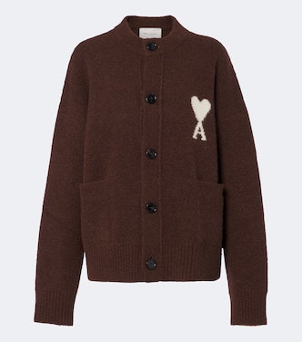 Cardigan Ami De Coeur in alpaca | Ami Paris