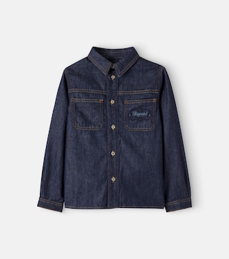 Cotton denim overshirt  | Bonpoint