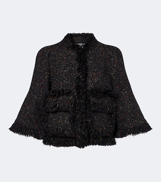 Fringed wool-blend jacket | Sacai
