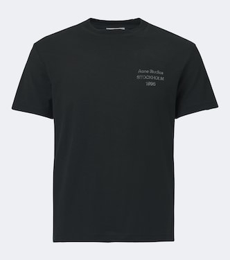 Logo cotton-blend jersey T-shirt | Acne Studios