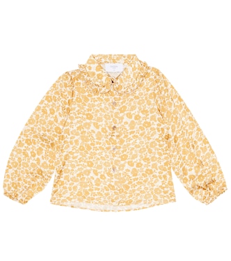 Ruffle-trimmed floral shirt | Paade Mode