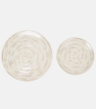 Tradition set of 2 ceramic plates | Brunello Cucinelli