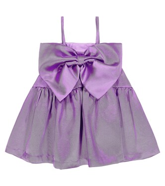 Bow-trimmed satin dress | Caroline Bosmans