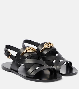VLogo Signature leather sandals | Valentino Garavani