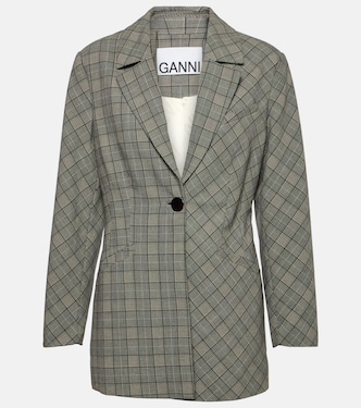 Checked blazer | Ganni