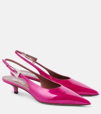 Jessica patent leather slingback pumps | Paris Texas