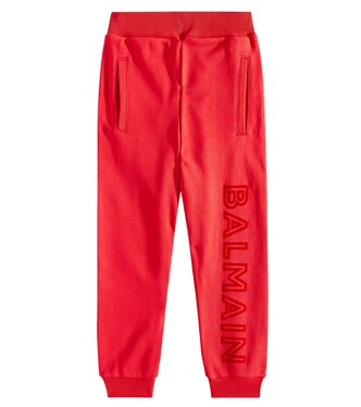 Logo cotton sweatpants | Balmain Kids
