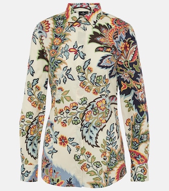 Floral cotton-blend shirt | Etro