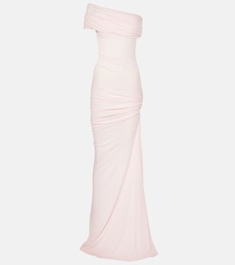 Pillar cotton-blend jersey maxi dress | Entire Studios