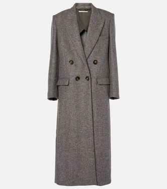 Double-breasted wool and silk-blend coat | Stella McCartney