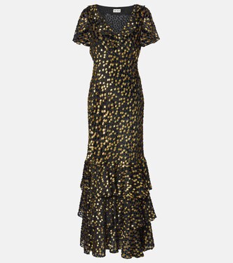 Robe longue Amelle à ornements | Rixo