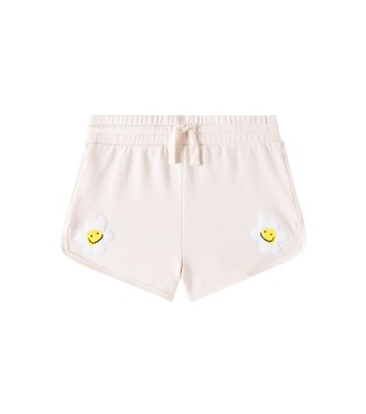 Patch-appliqué cotton jersey shorts | Stella McCartney Kids