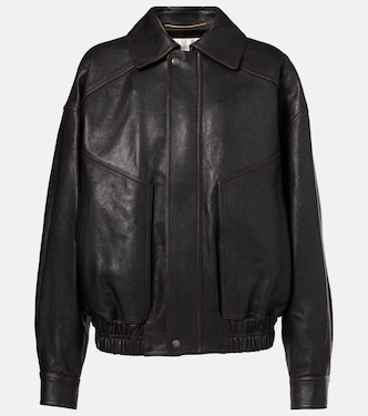 Leather bomber jacket | Saint Laurent