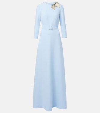 Embellished crêpe gown  | Safiyaa