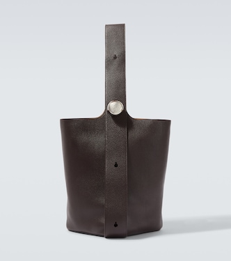 Pebble Large leather bucket bag | Loewe