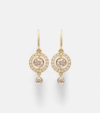 Boucles d'oreilles Orbit en or 18 ct et diamants | Ileana Makri