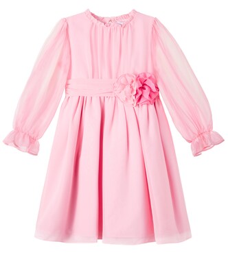 Floral-appliqué dress | Patachou