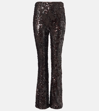 Pantalon flare Collier à sequins | Veronica Beard