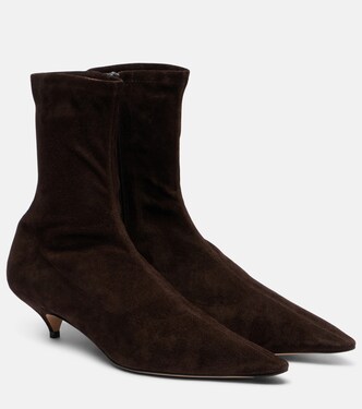 Liisa 40 suede ankle boots | The Row