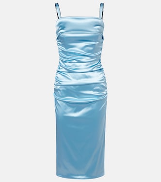 Ruched satin cocktail dress | Dolce&Gabbana