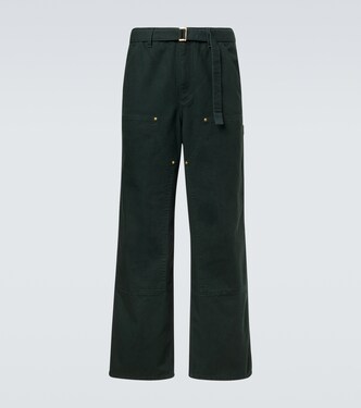 x Carhatt belted cotton straight pants | Sacai