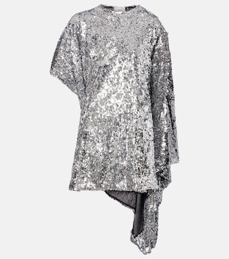 Zero Waste draped sequined minidress | Coperni