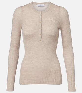 Julian cashmere and silk Henley shirt | Gabriela Hearst