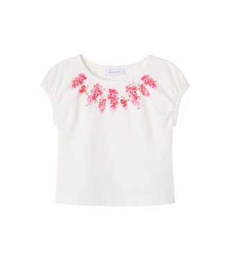 Floral jersey top | Monnalisa