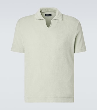 Cotton terry polo shirt | Thom Sweeney
