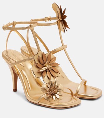 Belara metallic leather sandals | Zimmermann