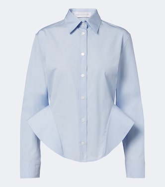Peplum cotton poplin shirt | Stella McCartney