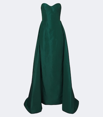 Bustier-Robe aus Seide | Monique Lhuillier
