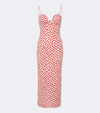 Polka-dot jersey midi dress | Alaïa