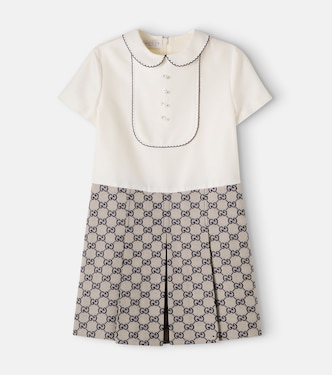 Robe en toile de coton GG | Gucci Kids