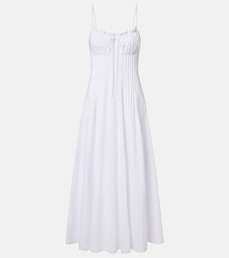 Margi cotton poplin maxi dress | Staud