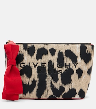 Logo leopard-print pouch | Givenchy