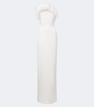 Strapless bustier gown | David Koma